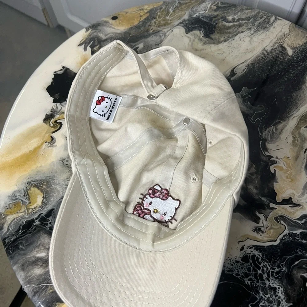 Hello Kitty Embroidered Baseball Cap